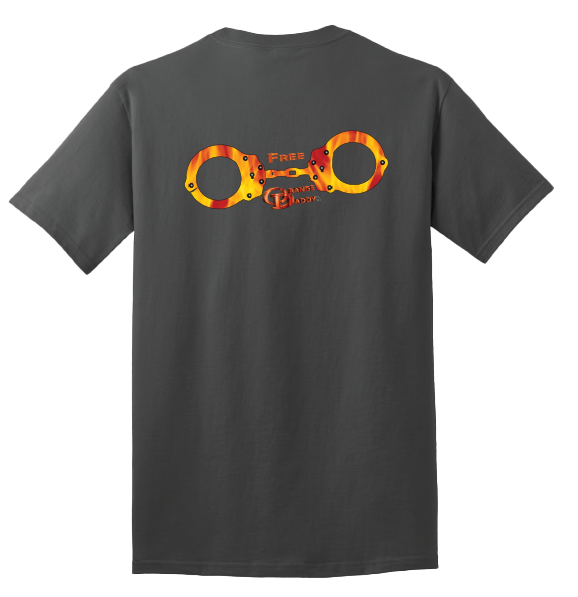 Steadfast Gray Free Orange Daddy t-shirt, back