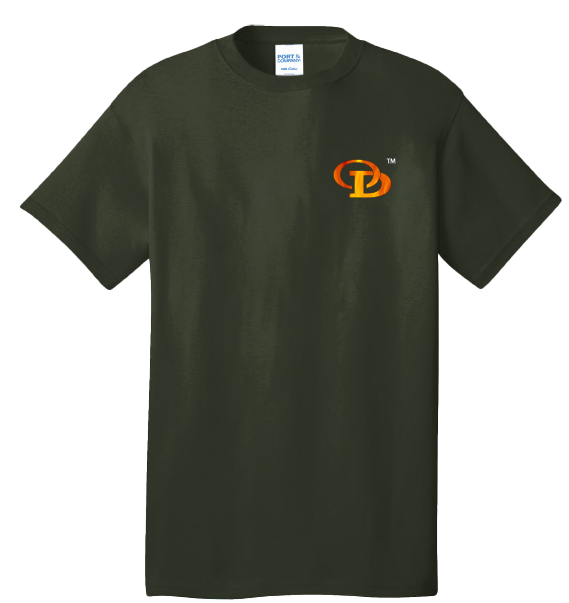 Military Green Free Orange Daddy t-shirt, front