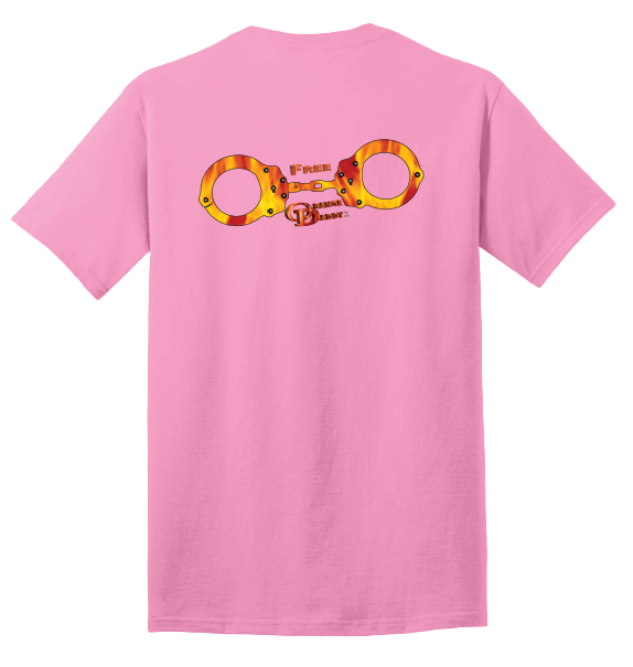 Real Woman Pink Free Orange Daddy t-shirt, back